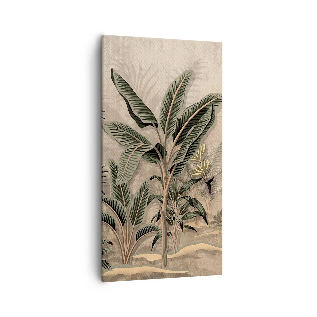 Tablou pe pânză - Gravură în stil colonial - 55x100 cm