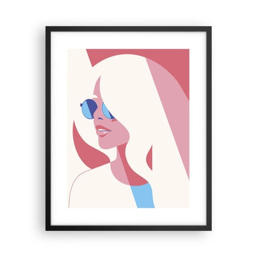 Poster în ramă neagră - O blondă necunoscută - 40x50 cm