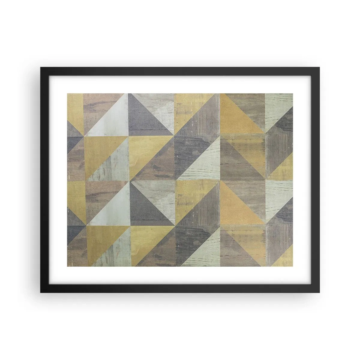 Poster în ramă neagră - La unghiul triunghiului - 50x40 cm
