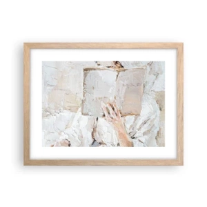 Poster în ramă de stejar deschis - Într-o altă lume - 40x30 cm
