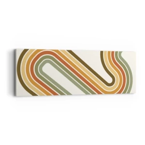 Tablou pe pânză - Cu zigzag până la destinație - 90x30 cm