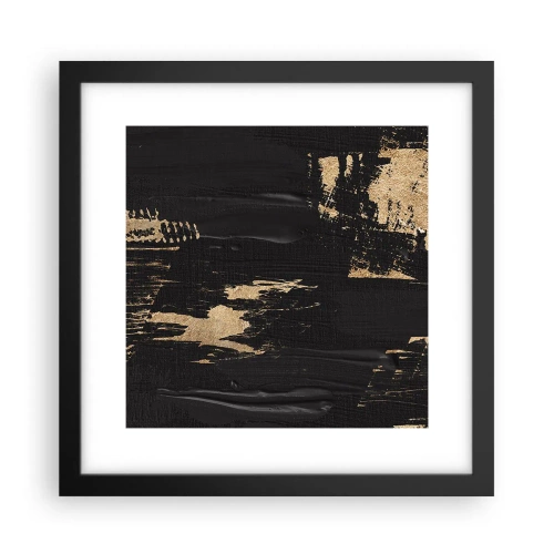 Poster în ramă neagră - O urmă de atingere - 30x30 cm
