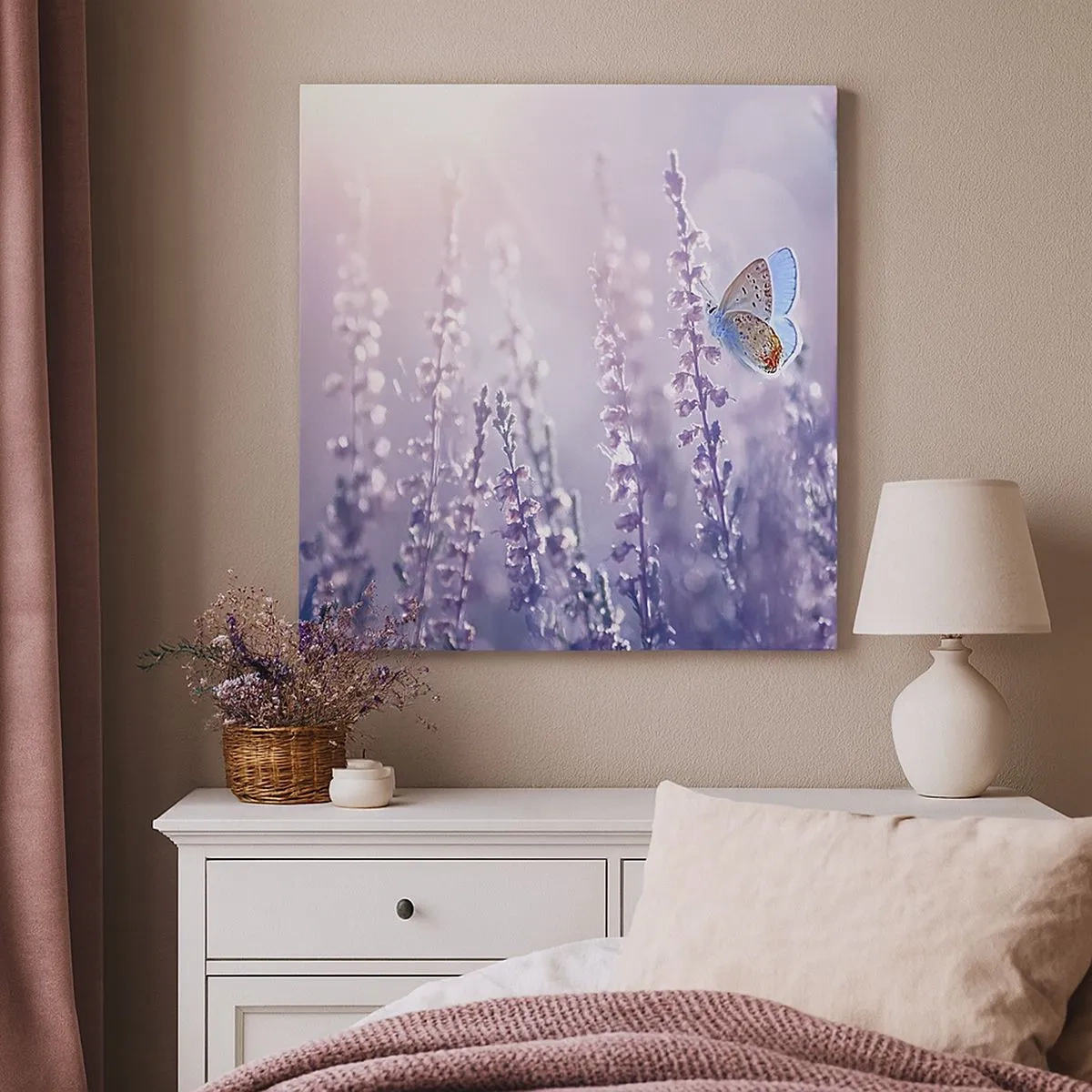 Tablou pe pânză - Sărut de fluture - 30x30 cm