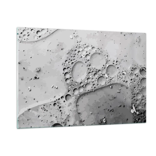 Tablou pe sticlă - Amprenta spumoasă - 120x80 cm