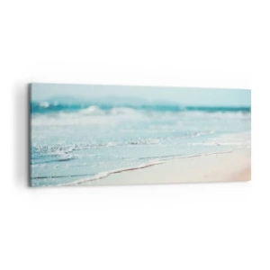 Tablou pe pânză - Căldură și zgomotul valurilor - 120x50 cm