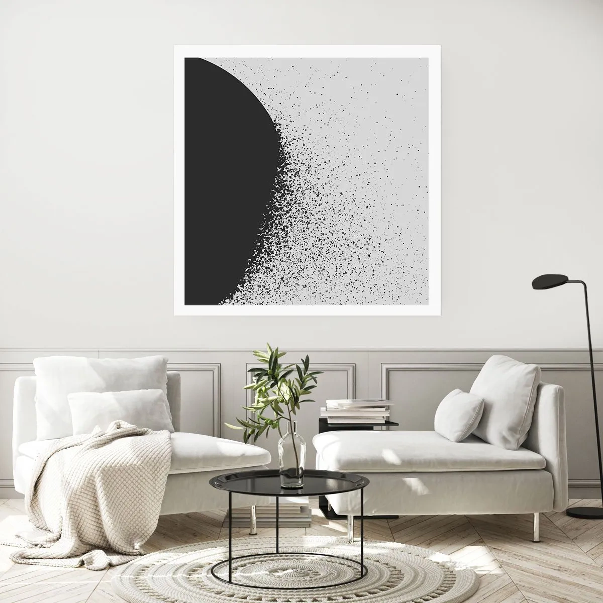 Poster - Mișcarea particulelor - 40x40 cm