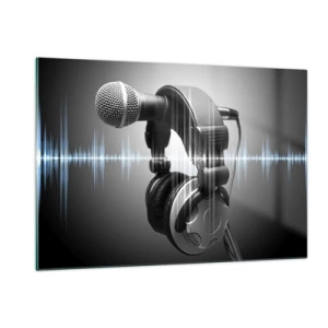 Tablou pe sticlă - Încă se mai poate auzi cântecul - 120x80 cm