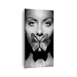 Tablou pe pânză - Sărut de fluture - 65x120 cm