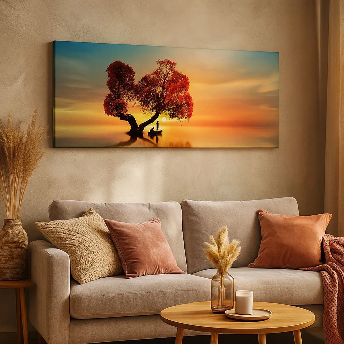 Tablou pe pânză - Lume îndepărtată și tăcută - 100x40 cm