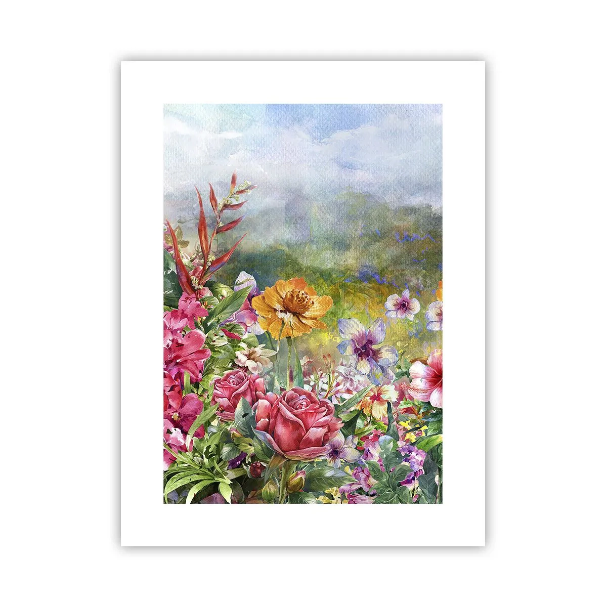 Poster - O grădină înnebunită - 30x40 cm