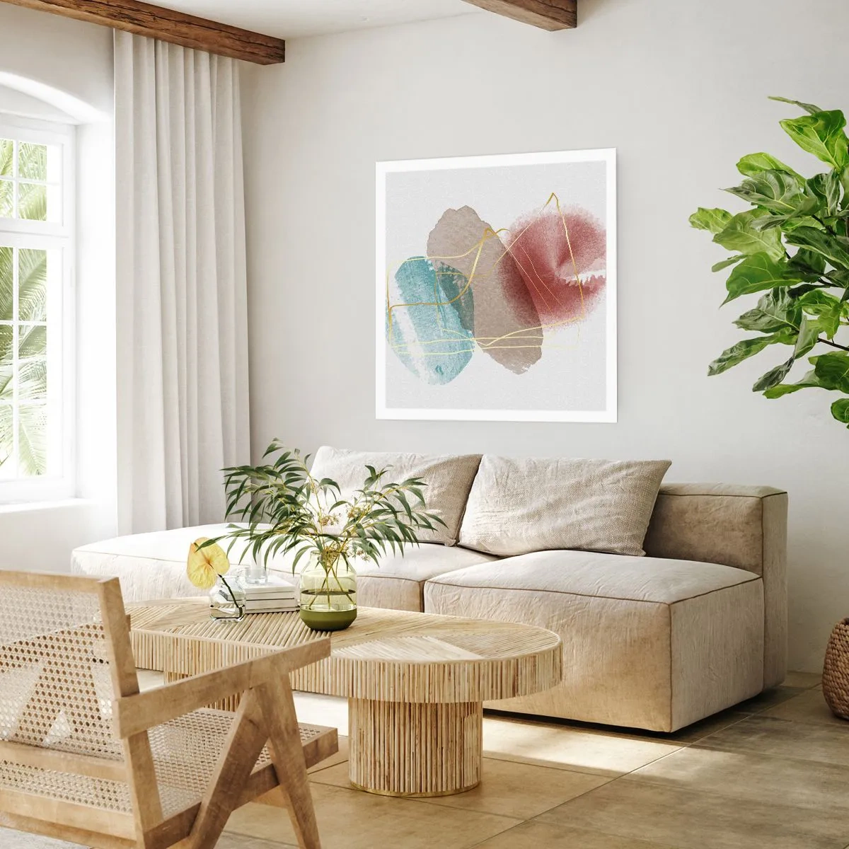 Poster - Mărgele de spațiu - 40x40 cm