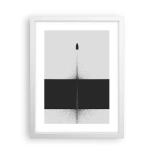 Poster în ramă albă - Direct la țintă - 30x40 cm