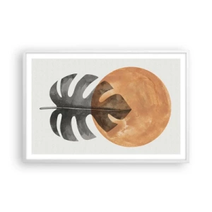 Poster în ramă albă - Doar soarele - 91x61 cm