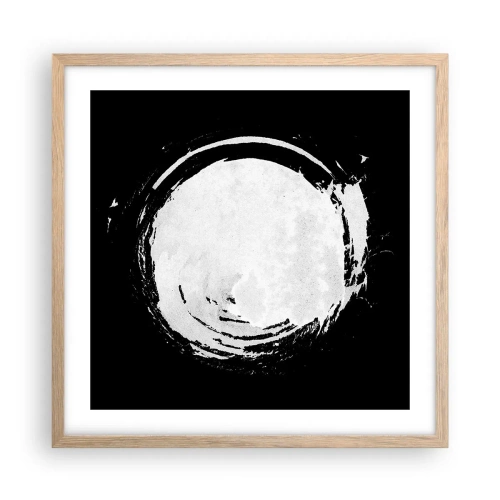 Poster în ramă de stejar deschis - O ieșire bună - 50x50 cm