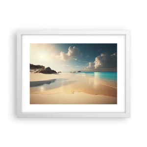 Poster în ramă albă - O zi de vis - 40x30 cm