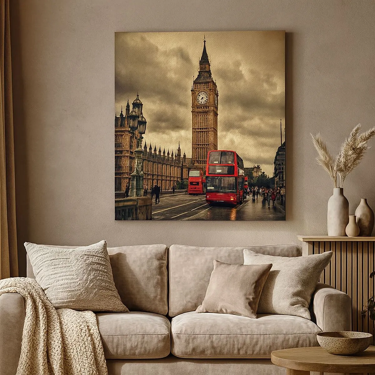 Tablou pe pânză - Chiar în inima orașului - 30x30 cm