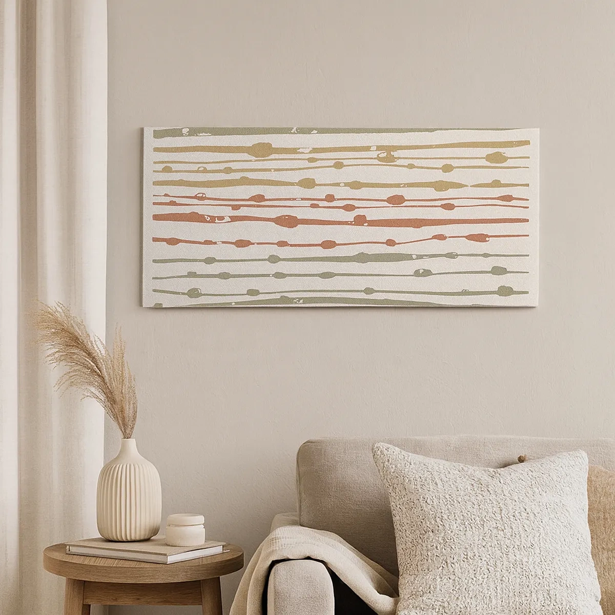 Tablou pe pânză - Notația culorilor muzicale - 30x30 cm