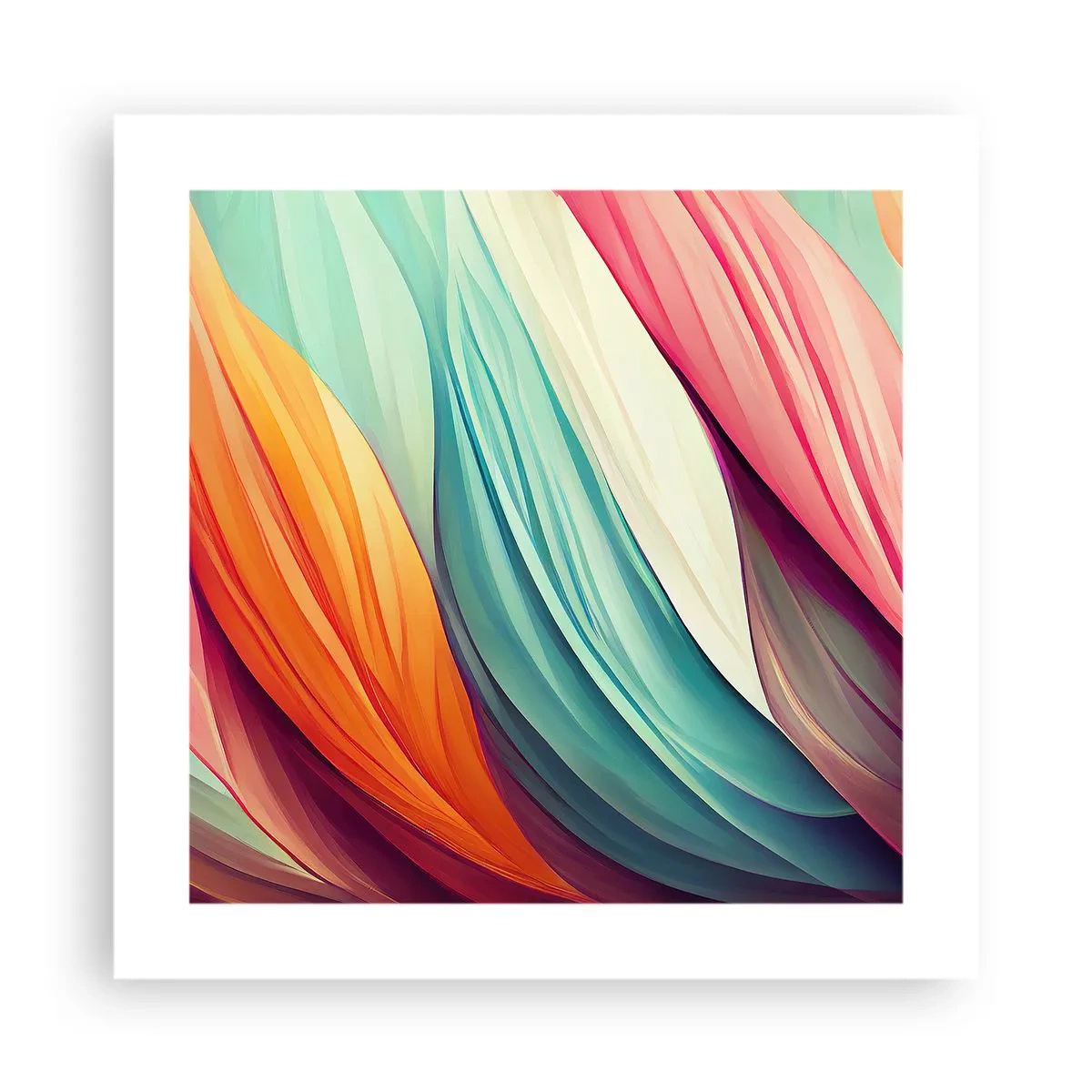 Poster - Țesătură de curcubeu - 40x40 cm