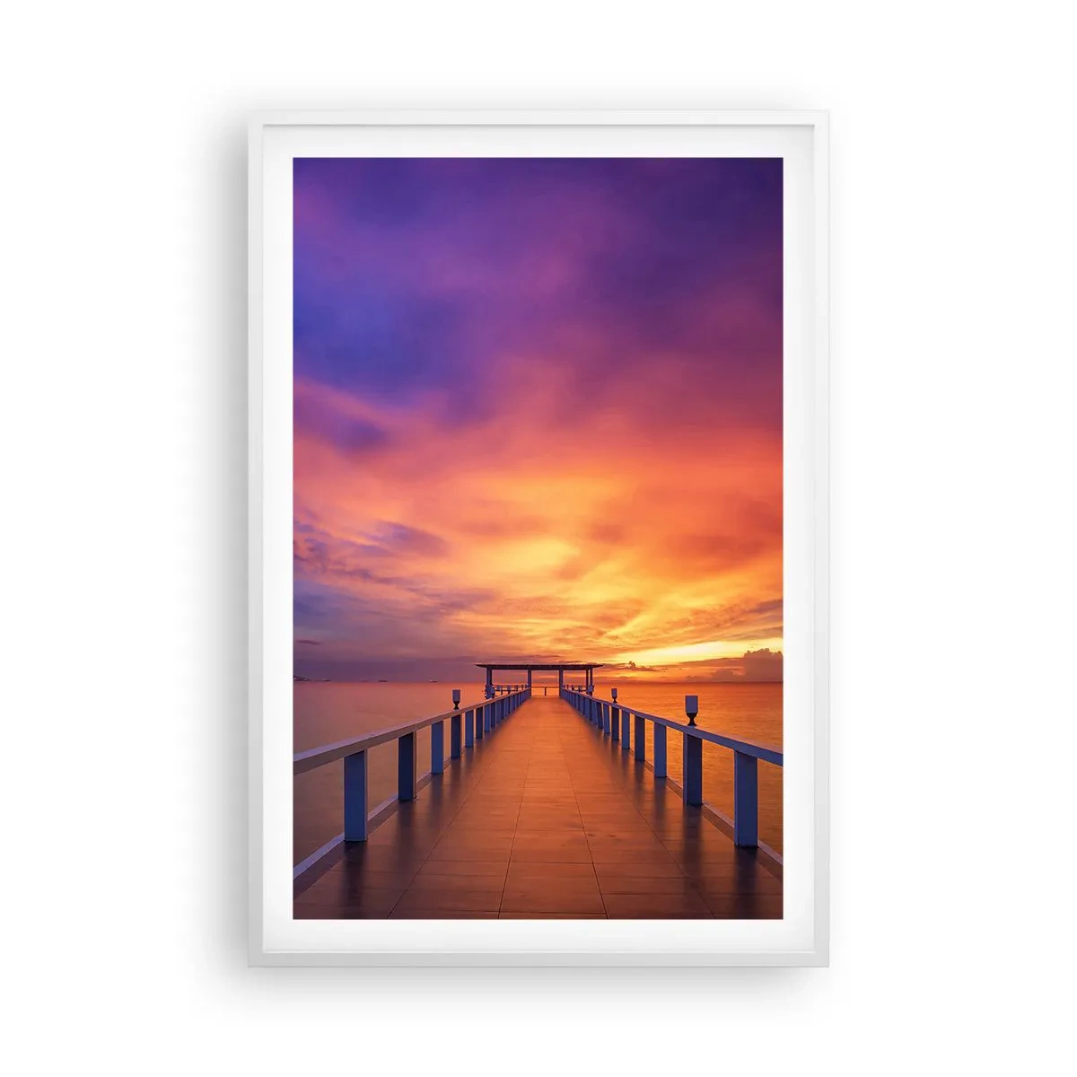 Poster în ramă albă - Fără sfârșit - 61x91 cm