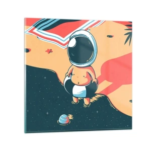 Tablou pe sticlă - Dintr-o perspectivă diferită - 30x30 cm