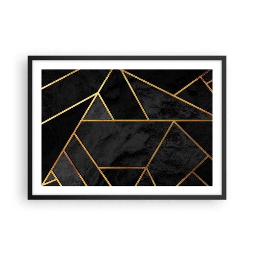 Poster în ramă neagră - Întuneric și lumină - 70x50 cm