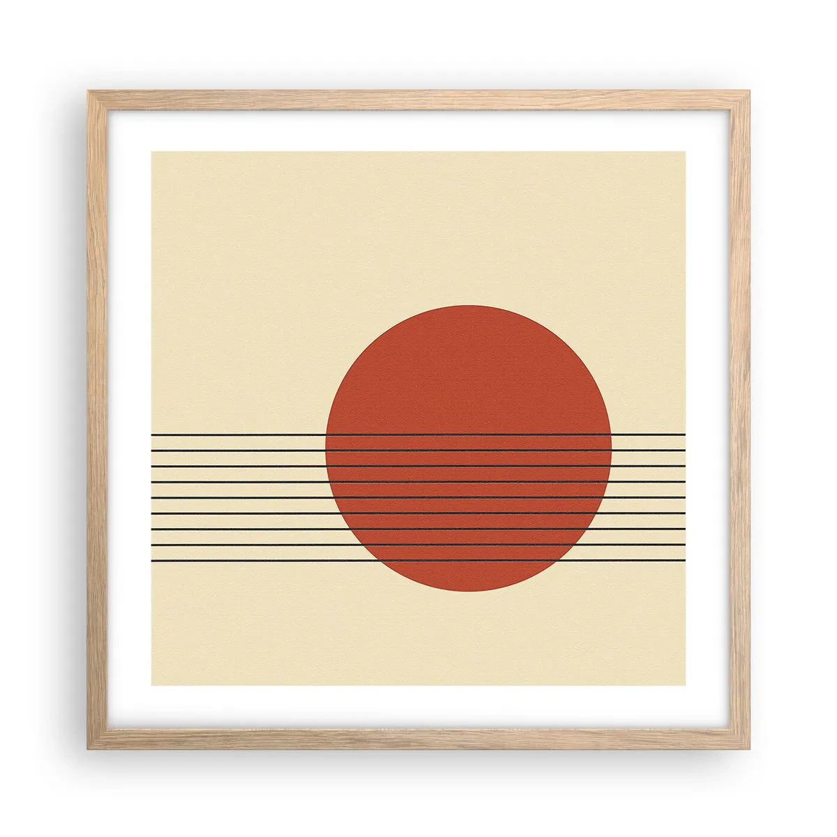 Poster în ramă de stejar deschis - În continuare - 50x50 cm