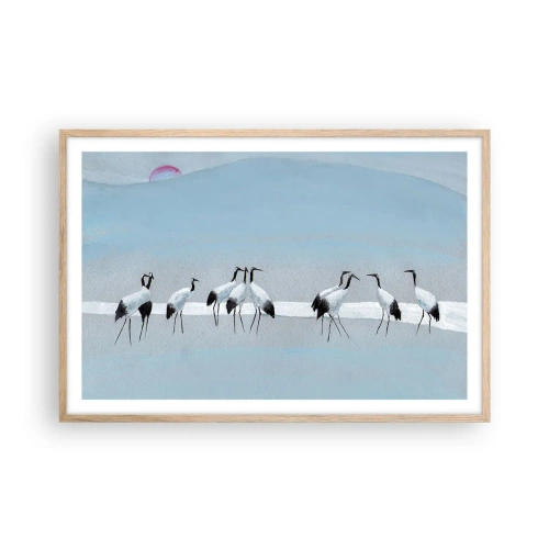 Poster în ramă de stejar deschis - După o zi fierbinte - 91x61 cm