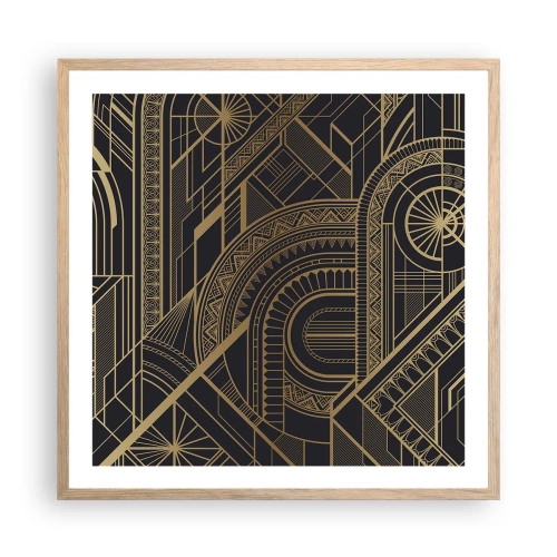 Poster în ramă de stejar deschis - Concepte, idei, planuri - 60x60 cm