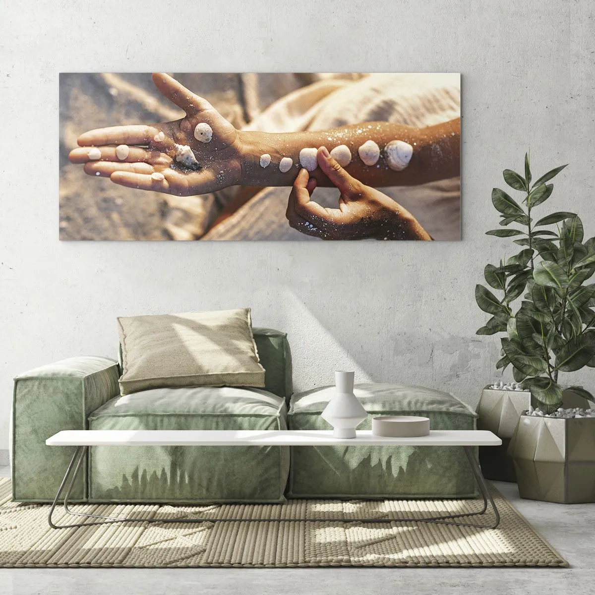 Tablou pe sticlă - Frumusețe la îndemână - 120x50 cm