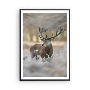 Poster în ramă neagră - O dimineață răcoroasă - 70x100 cm