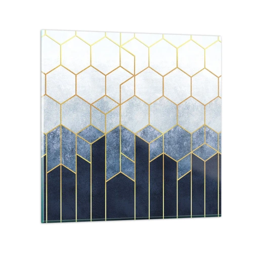 Tablou pe sticlă - Compoziție în ritm sincopat - 30x30 cm