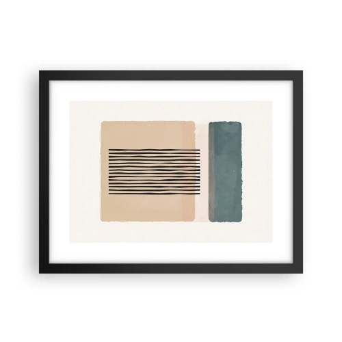 Poster în ramă neagră - Totul este în regulă - 40x30 cm