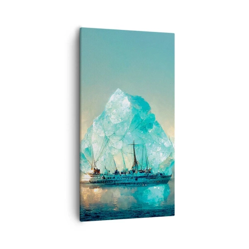 Tablou pe pânză - Diamant arctic - 55x100 cm