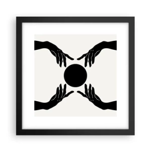 Poster în ramă neagră - Semnul secret - 30x30 cm