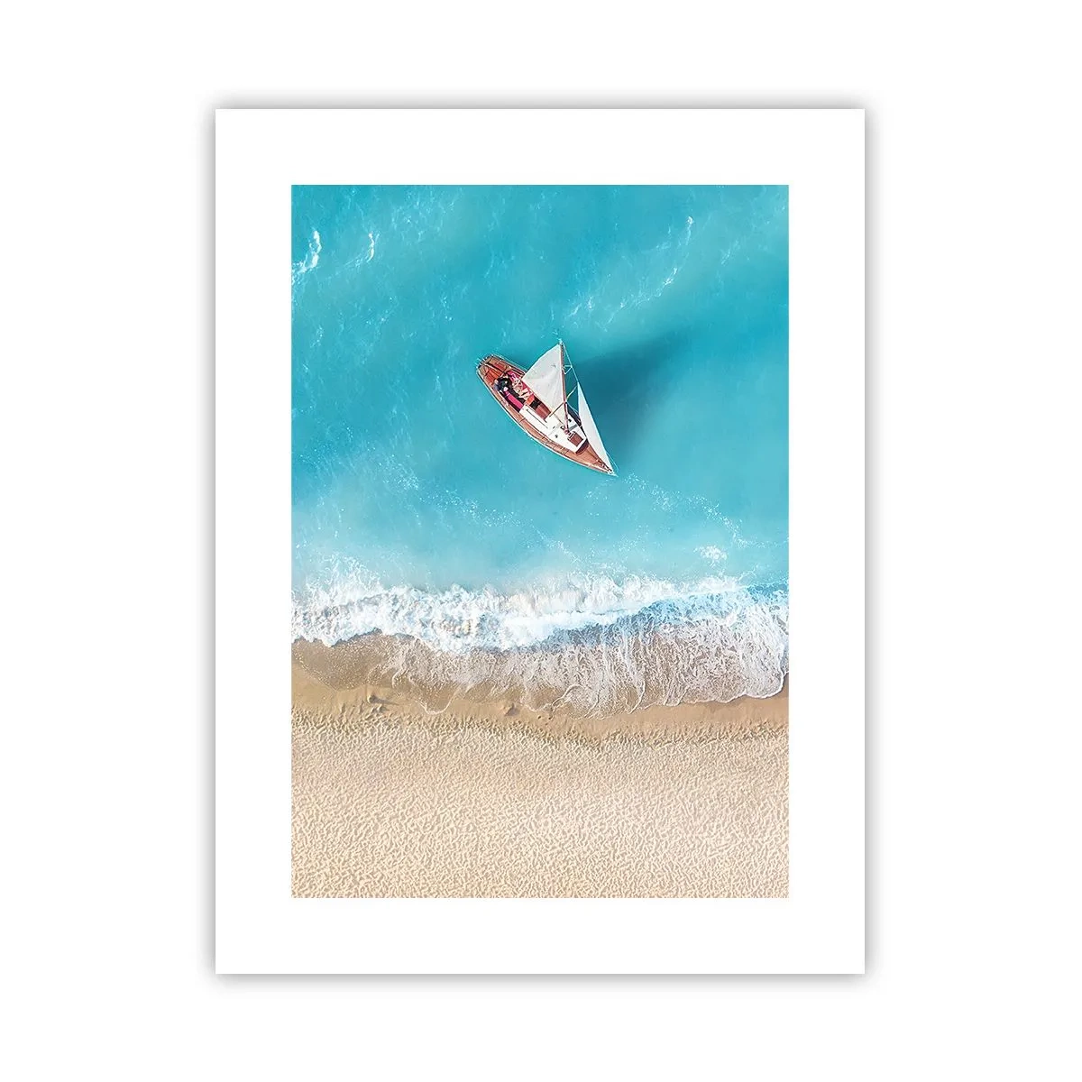 Poster - La frontieră dintre albastru și auriu - 30x40 cm