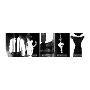 Mostră tapet autocolant Deluxe Sticker - Într-o atmosferă noir - Abstracția, Femeie și Bărbat, Modă - 100x30 cm