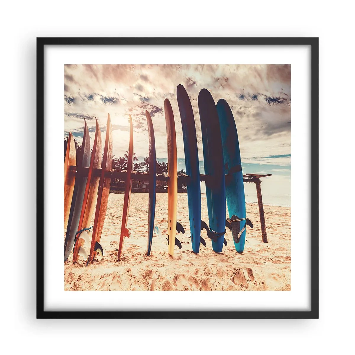 Poster în ramă neagră - Noapte bună, până mâine - 50x50 cm