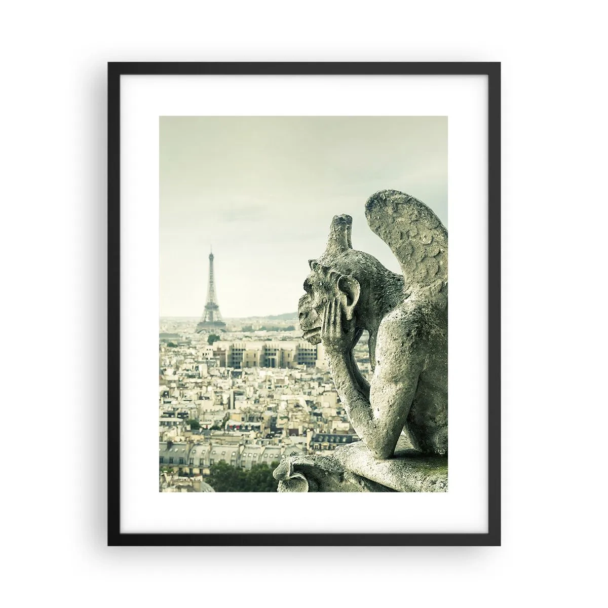 Poster în ramă neagră - La taclale pariziene - 40x50 cm