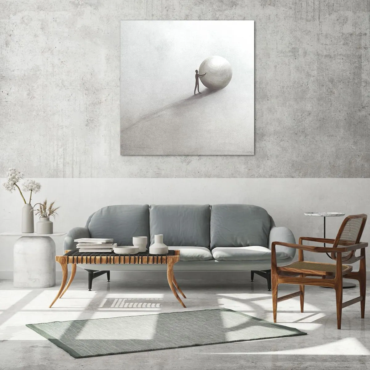 Tablou pe sticlă - Jocul vieții - 70x70 cm