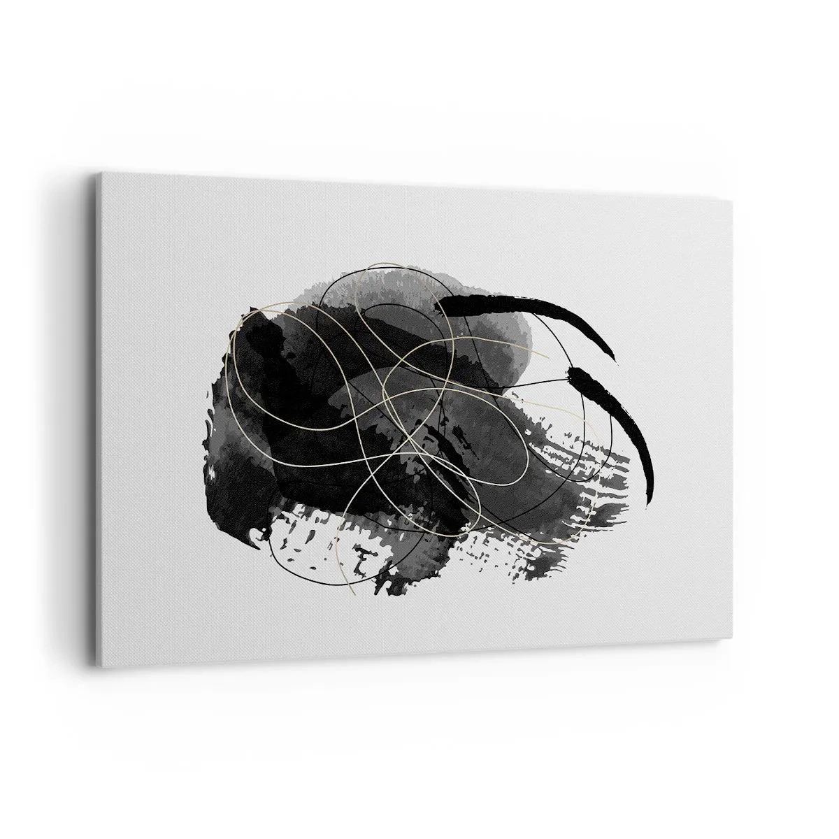 Tablou pe pânză - Provenit din negru - 120x80 cm