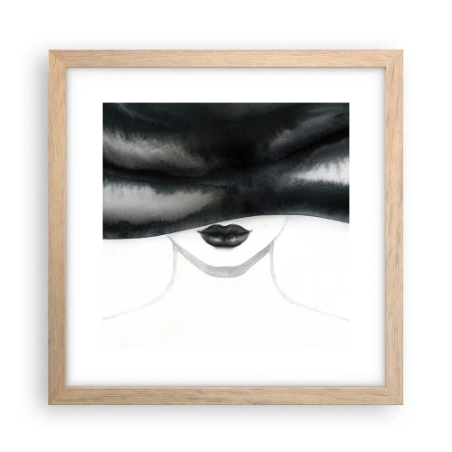 Poster în ramă de stejar deschis - Un mister senzual - 30x30 cm