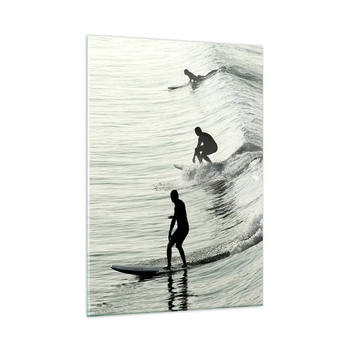 Tablou pe sticlă - Pentru a întâmpina valul - 50x70 cm