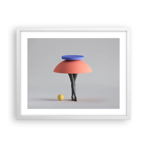 Poster în ramă albă - Compoziție suprarealistă - 50x40 cm