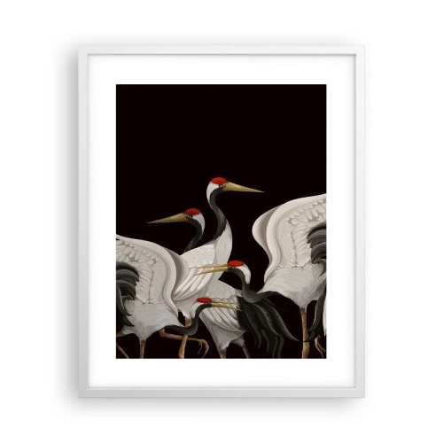 Poster în ramă albă - Problemele importante ale păsărilor - 40x50 cm