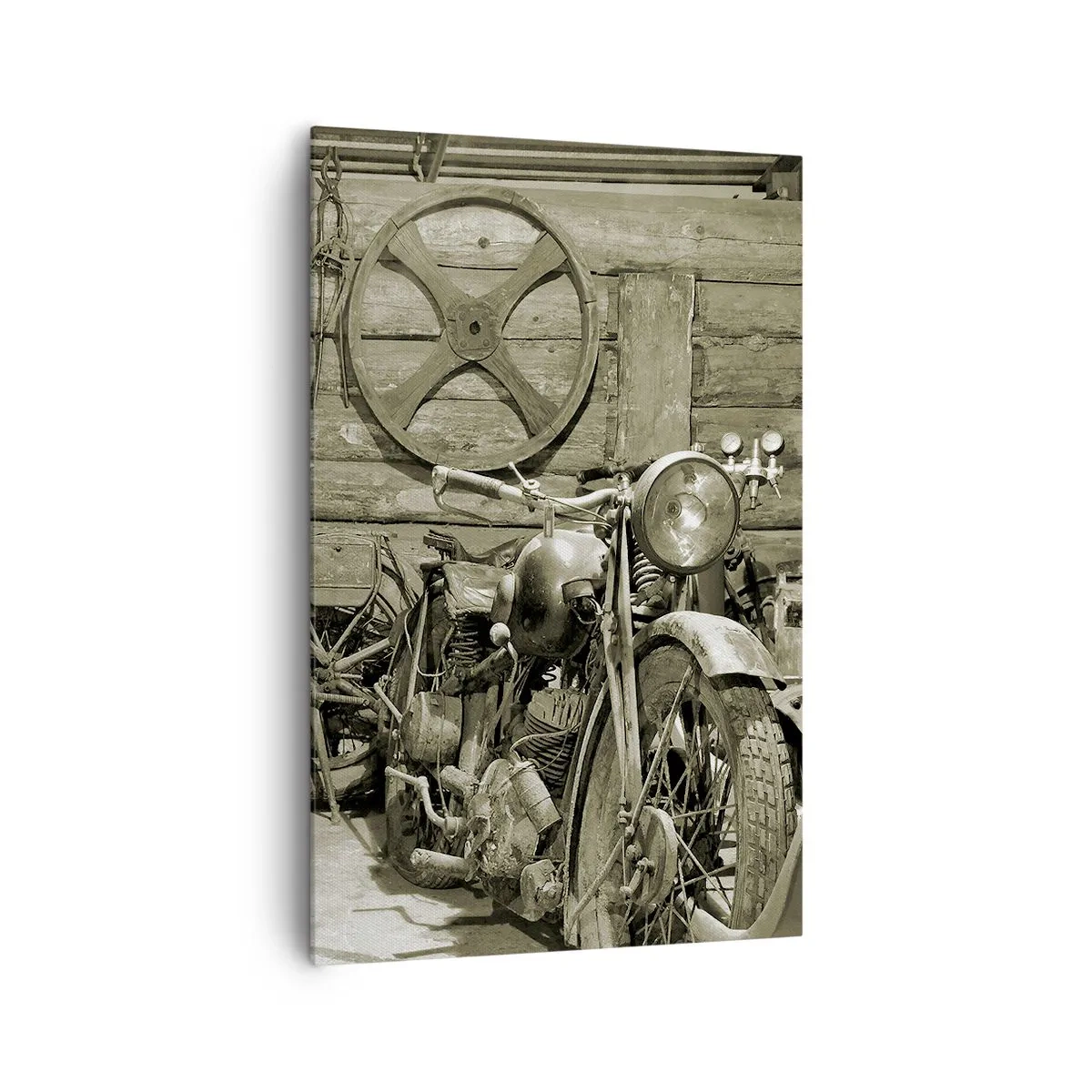 Tablou pe pânză - În șopronul unchiului Vlad - 80x120 cm