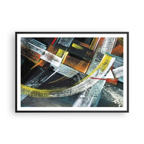 Poster în ramă neagră - Energia în mișcare - 100x70 cm