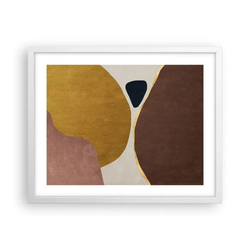 Poster în ramă albă - Abstracție - un loc în spațiu - 50x40 cm