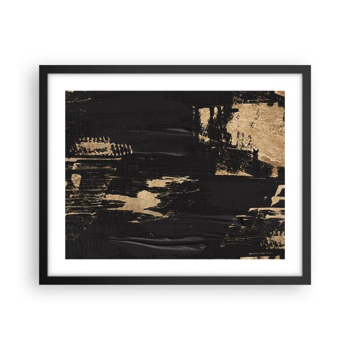 Poster în ramă neagră - O urmă de atingere - 50x40 cm