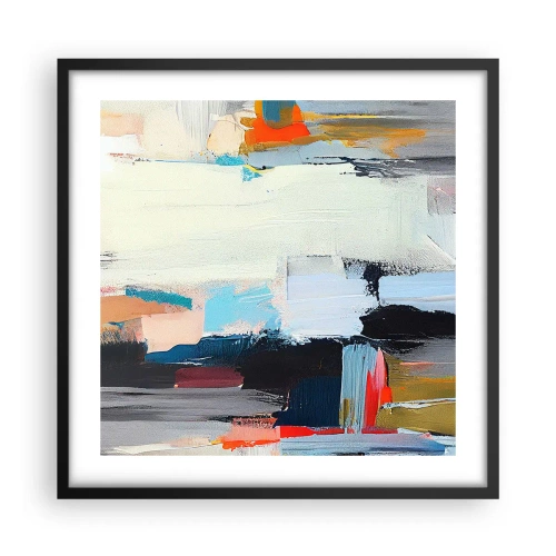 Poster în ramă neagră - Există o metodă? - 50x50 cm