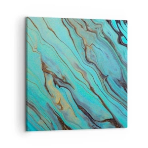 Tablou pe pânză - Mareea turcoaz - 60x60 cm
